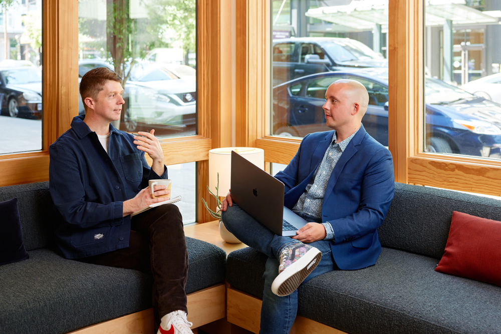 Garrett Jackson, the Co-founder and COO, sharing a conversation with Nathan Miller, the Director of Brand Strategy