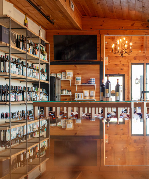 An interior shot of Formada client 34th Degree Wine Merchant's store.