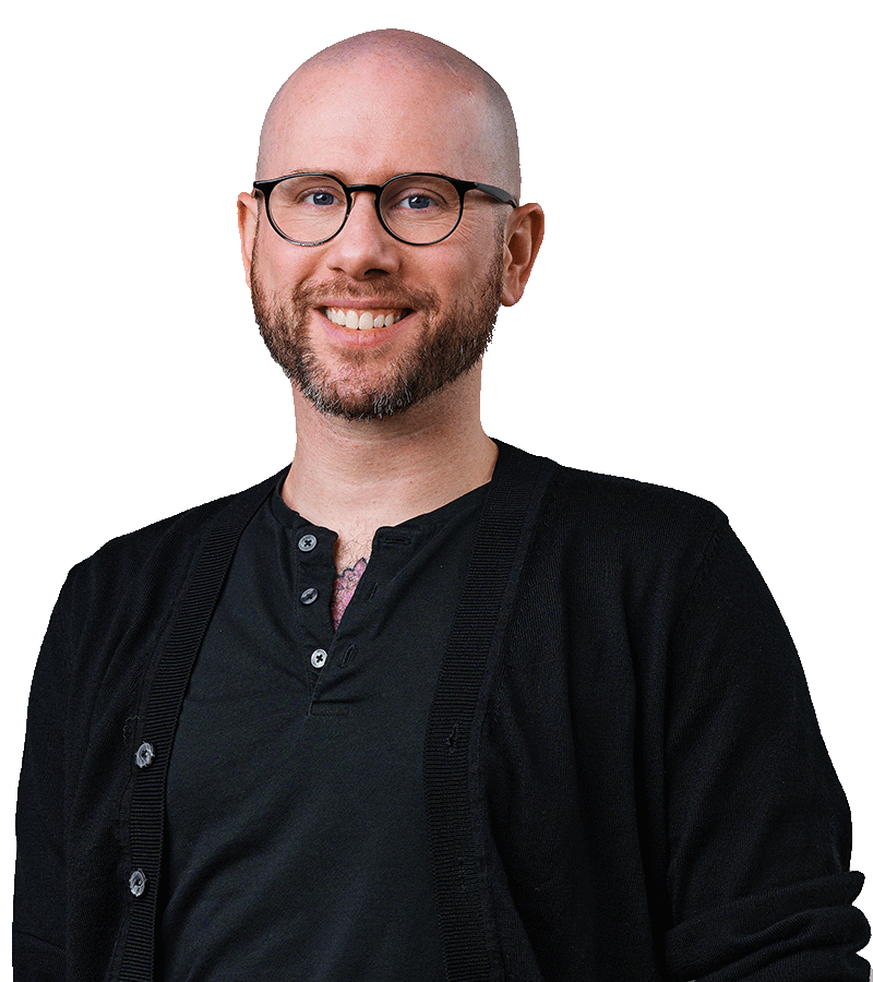 Formada VP of Design, David Kerr, smiles warmly.